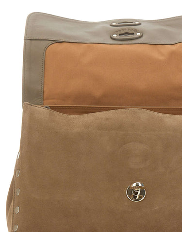 ZANELLATO Borsa a mano "Postina Zashmere Small" BROWN Donna 