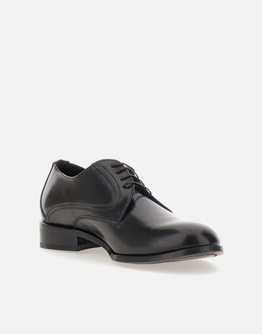 Stringate  "CL21" in pelle spazzolata CL21489 NERO DUCA DEGLI ABRUZZI 
