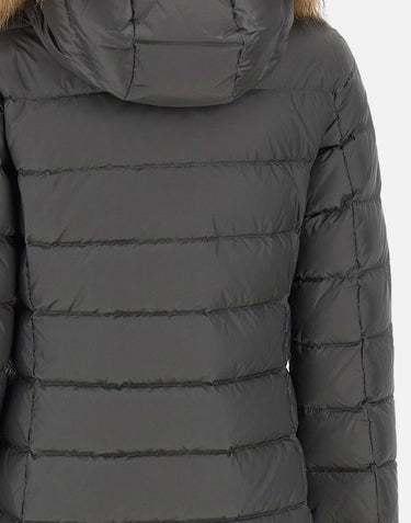 Piumino lungo con pelliccia "Kristin" 25WBLDK03103 006047978GG BLAUER 
