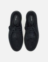 CLARKS Stringata "Torhill Lo" in camoscio BLACK Uomo 