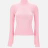 "Interlock Mockneck sweater" 425MPU260FI0001 PINK COURREGES 