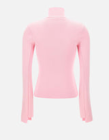 "Interlock Mockneck sweater" 425MPU260FI0001 PINK COURREGES 