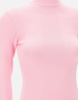 "Interlock Mockneck sweater" 425MPU260FI0001 PINK COURREGES 