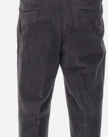 DEVORE Pantalone maxi costine GREY Uomo 