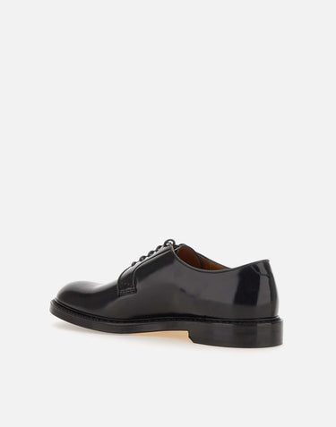 DOUCAL'S Stringate "Horse" in pelle BLACK Uomo 
