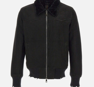 Giacca in shearling GU26F18011MEVL NERO GIORGIO BRATO 