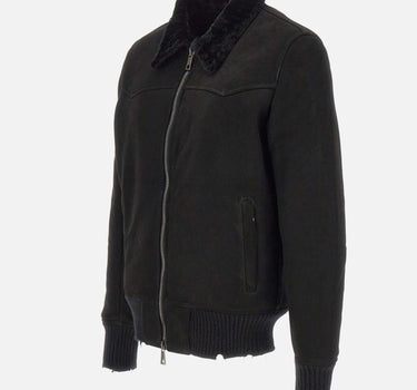 Giacca in shearling GU26F18011MEVL NERO GIORGIO BRATO 