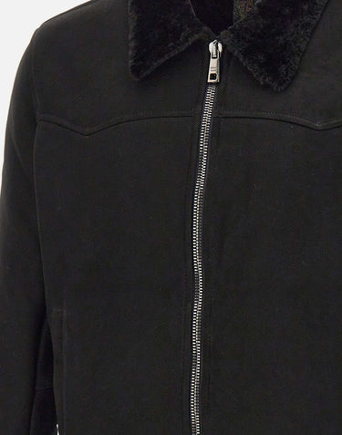 Giacca in shearling GU26F18011MEVL NERO GIORGIO BRATO 