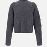 Maglia "Cropped Spiral Knit" M07063 DGY05 HELIOT EMIL 