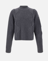 Maglia "Cropped Spiral Knit" M07063 DGY05 HELIOT EMIL 