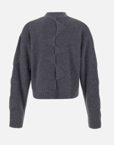 Maglia "Cropped Spiral Knit" M07063 DGY05 HELIOT EMIL 