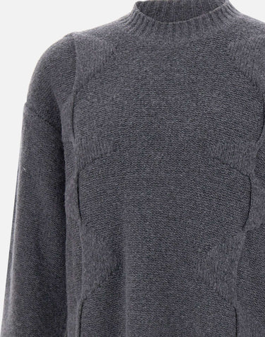 Maglia "Cropped Spiral Knit" M07063 DGY05 HELIOT EMIL 