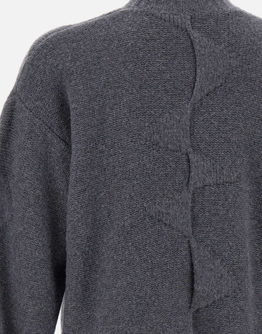 Maglia "Cropped Spiral Knit" M07063 DGY05 HELIOT EMIL 