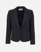 KAOS Blazer in crepe BLACK Donna 