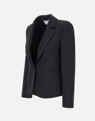 KAOS Blazer in crepe BLACK Donna 