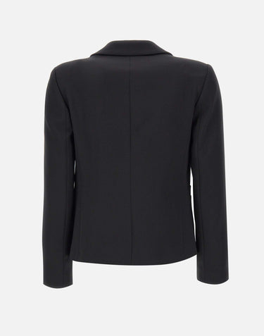 KAOS Blazer in crepe BLACK Donna 