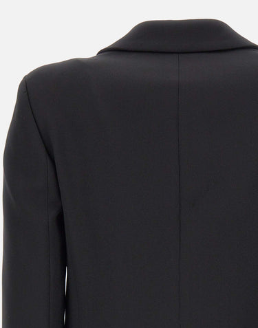 KAOS Blazer in crepe BLACK Donna 
