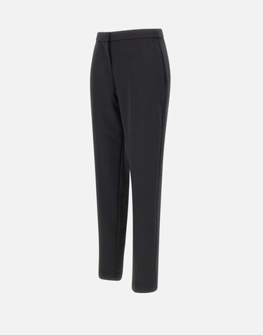 KAOS Pantaloni in crepe BLACK Donna 
