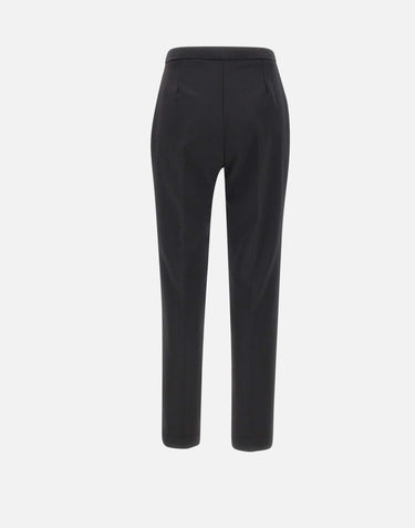 KAOS Pantaloni in crepe BLACK Donna 