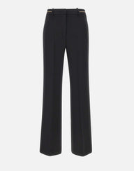 KAOS Pantaloni in crepe BLACK Donna 