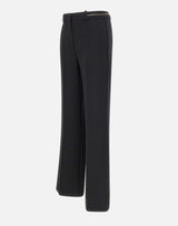 KAOS Pantaloni in crepe BLACK Donna 