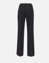 KAOS Pantaloni in crepe BLACK Donna 