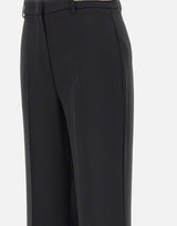 KAOS Pantaloni in crepe BLACK Donna 