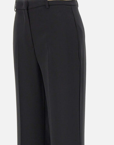 KAOS Pantaloni in crepe BLACK Donna 