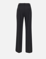 KAOS Pantaloni in crepe BLACK Donna 