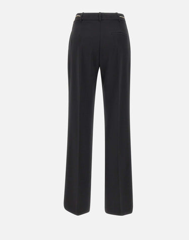 KAOS Pantaloni in crepe BLACK Donna 