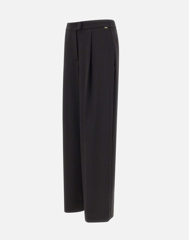 KAOS Pantaloni in viscosa BLACK Donna 