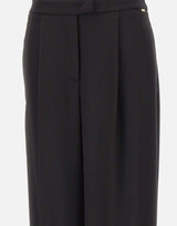 KAOS Pantaloni in viscosa BLACK Donna 