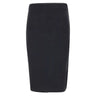KAOS Gonna effetto scamosciato BLACK Donna 