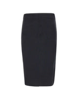 KAOS Gonna effetto scamosciato BLACK Donna 