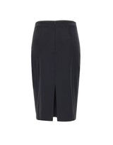 KAOS Gonna effetto scamosciato BLACK Donna 