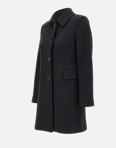 KAOS Cappotto in panno BLACK Donna 
