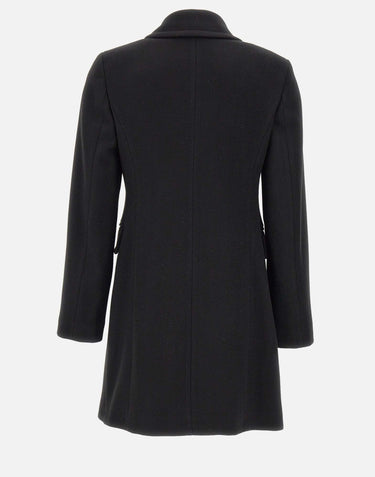 KAOS Cappotto in panno BLACK Donna 