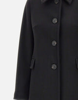 KAOS Cappotto in panno BLACK Donna 
