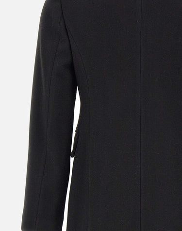 KAOS Cappotto in panno BLACK Donna 