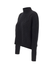 KAOS Maglione in lana BLACK Donna 
