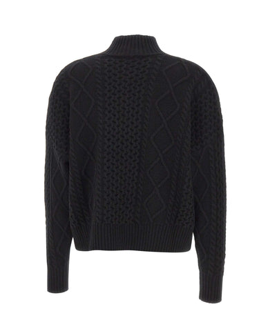 KAOS Maglione in lana BLACK Donna 