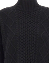 KAOS Maglione in lana BLACK Donna 