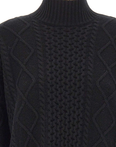 KAOS Maglione in lana BLACK Donna 