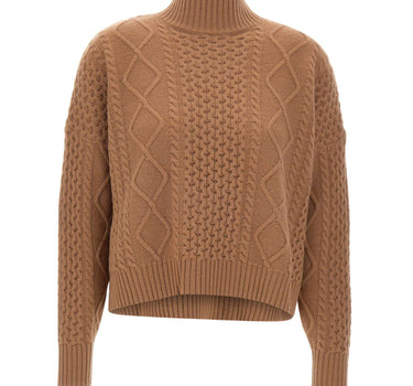 KAOS Maglione in lana BROWN Donna 