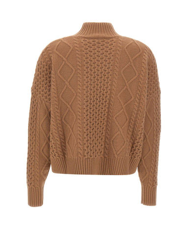 KAOS Maglione in lana BROWN Donna 