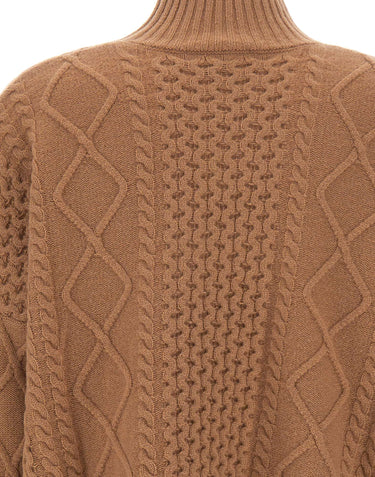 KAOS Maglione in lana BROWN Donna 