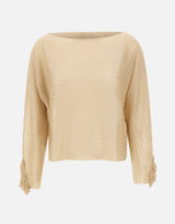 Maglia semi trasparente a righe CF5103MS015 A4356 LIU-JO 
