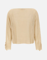 Maglia semi trasparente a righe CF5103MS015 A4356 LIU-JO 
