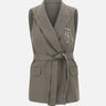 Gilet chevron con cintura CF5259T054A M9770 LIU-JO 