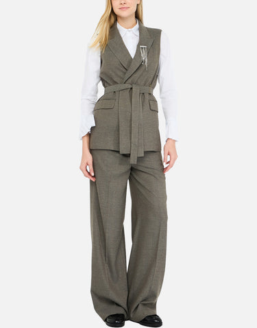 Pantaloni straight con piega CF5372T054A M9770 LIU-JO 